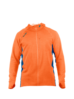 Pánská merino mikina KASK - Hoodie 200 Mix, oranžová
