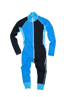 Dětská merino kombinéza KASK - One Piece 300 Junior, modrá/černá