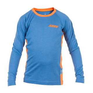Dětské merino tričko KASK - Junior Crew 160 Warm, modrá
