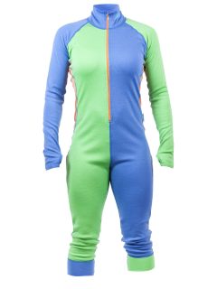 Dámská merino kombinéza KASK - One Piece 300 Woman, zelená/fialová