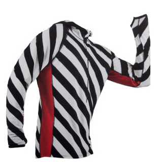 Pánské merino tričko/mikina KASK - Hoodie 160, zebra BW