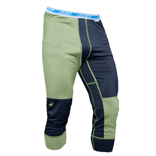 Pánské merino kalhoty KASK - Mens Longjohn 3/4 HOT 160, zelená