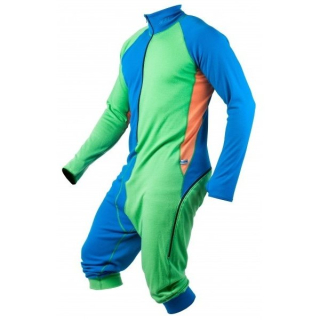 Dětská merino kombinéza KASK - One Piece 300 Junior, modrá/zelená