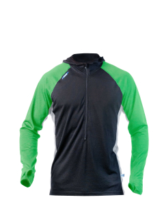 Pánské merino tričko/mikina KASK - Hoodie 160, černá