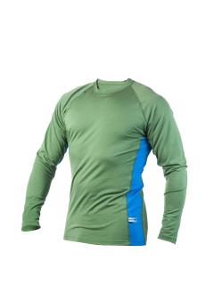 Pánské merino tričko KASK - Crew 200, tmavě zelená