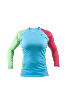 Dámské merino tričko KASK - Womens Crew 160, světle modrá